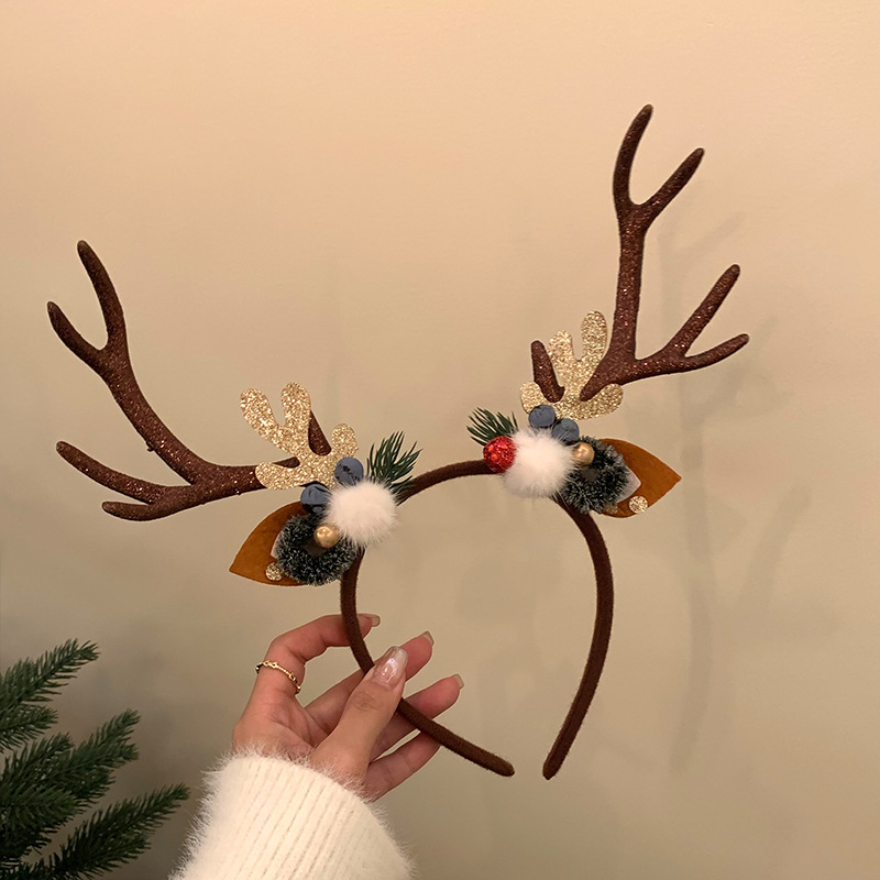 Morsi corno de ciervo 2024 nuevo clip de cabello corno de ciervo toque de cabello foto foto con toque de cabeza