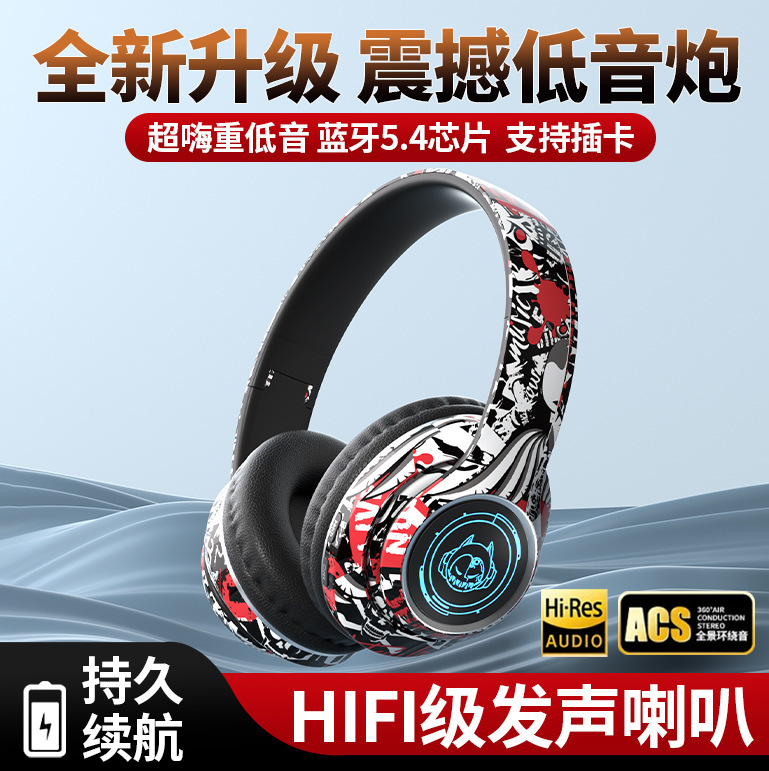 跨境新款M6头戴式蓝牙耳机无线运动游戏音乐可折叠耳麦厂家直销|undefined
