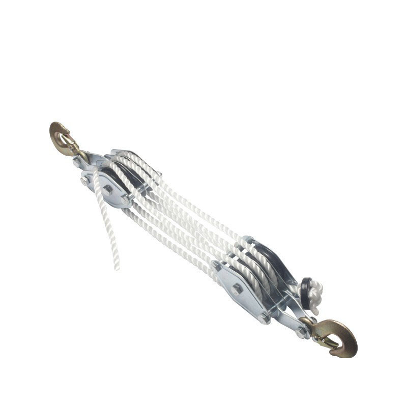 四轴吊机滑轮 带尼龙绳起重滑轮起重机绞盘承重钢丝绞车