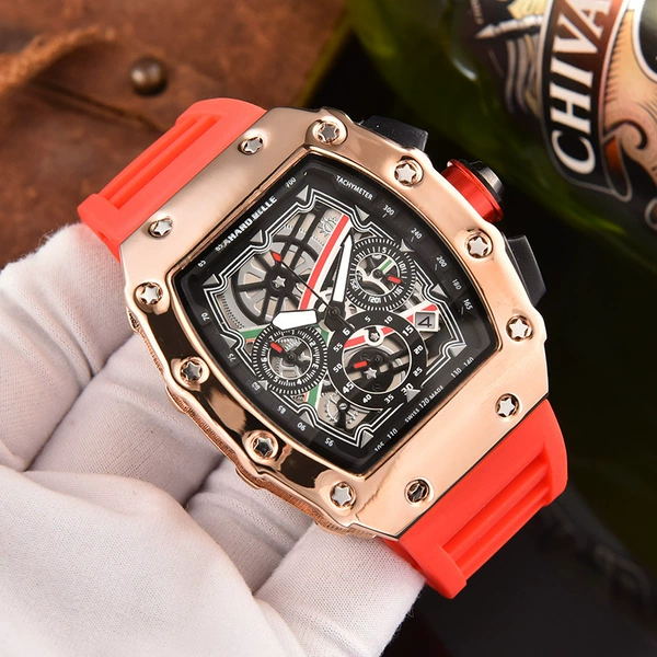 IP rose gold red belt