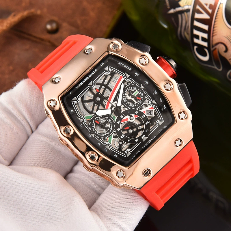 Мужские квадратные часы, универсальный календарь, европейский стиль