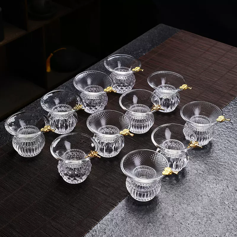 批发茶漏 茶滤透明玻璃茶叶滤茶器 过滤网 过滤器 功夫茶具配件