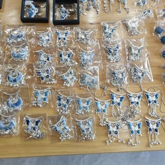 扎染蓝染吊坠少数民族手工蜡染项链民族风饰品批发