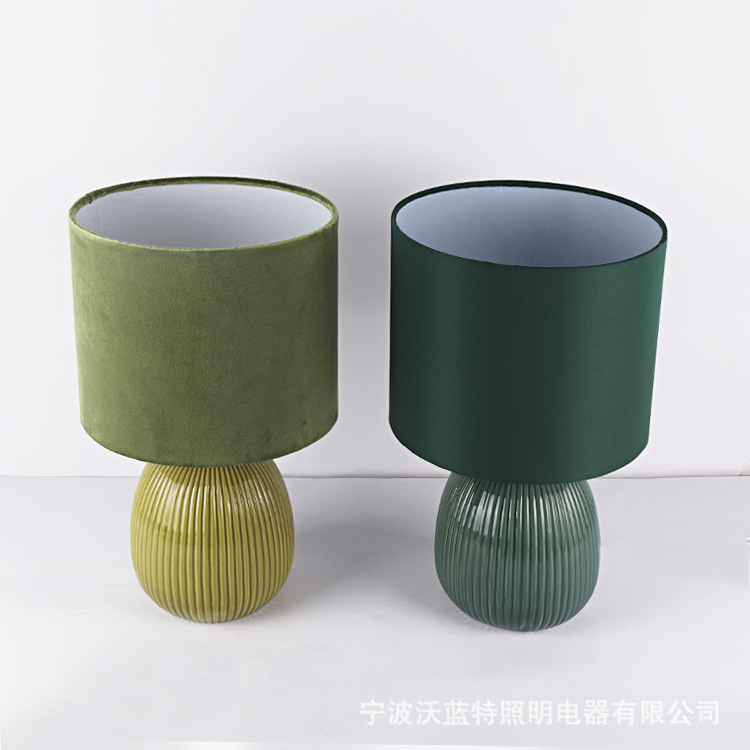 Fabricantes de lámparas de escritorio de cerámica ventas directas de protección de ojos de decoración doméstica atenuable certificación de protección de ojos