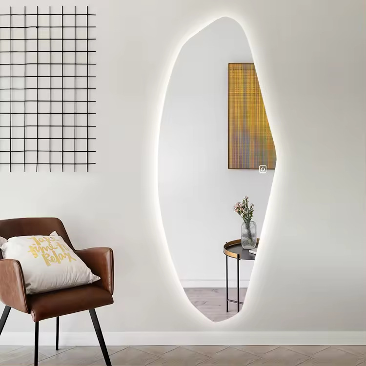 Large led Full Length Backlit Salon Furniture Mirror