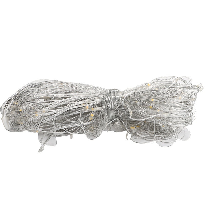 Lámpara de red de cuero LED Lámpara de red de pesca al aire libre impermeable decoración de vacaciones decoración de estrellas decoración de red de cuero