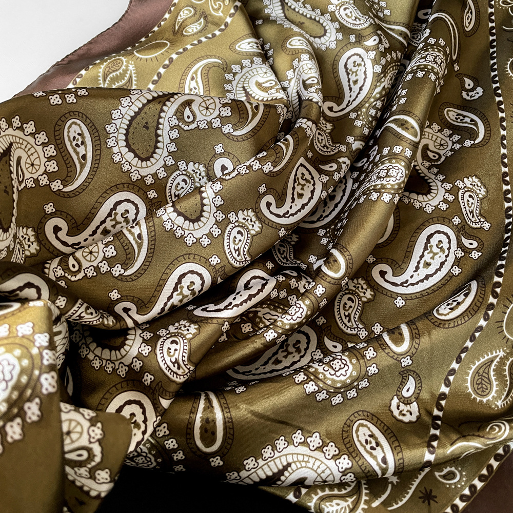Women's Elegant Simple Style Geometric Solid Color Polyester Silk Scarf display picture 11