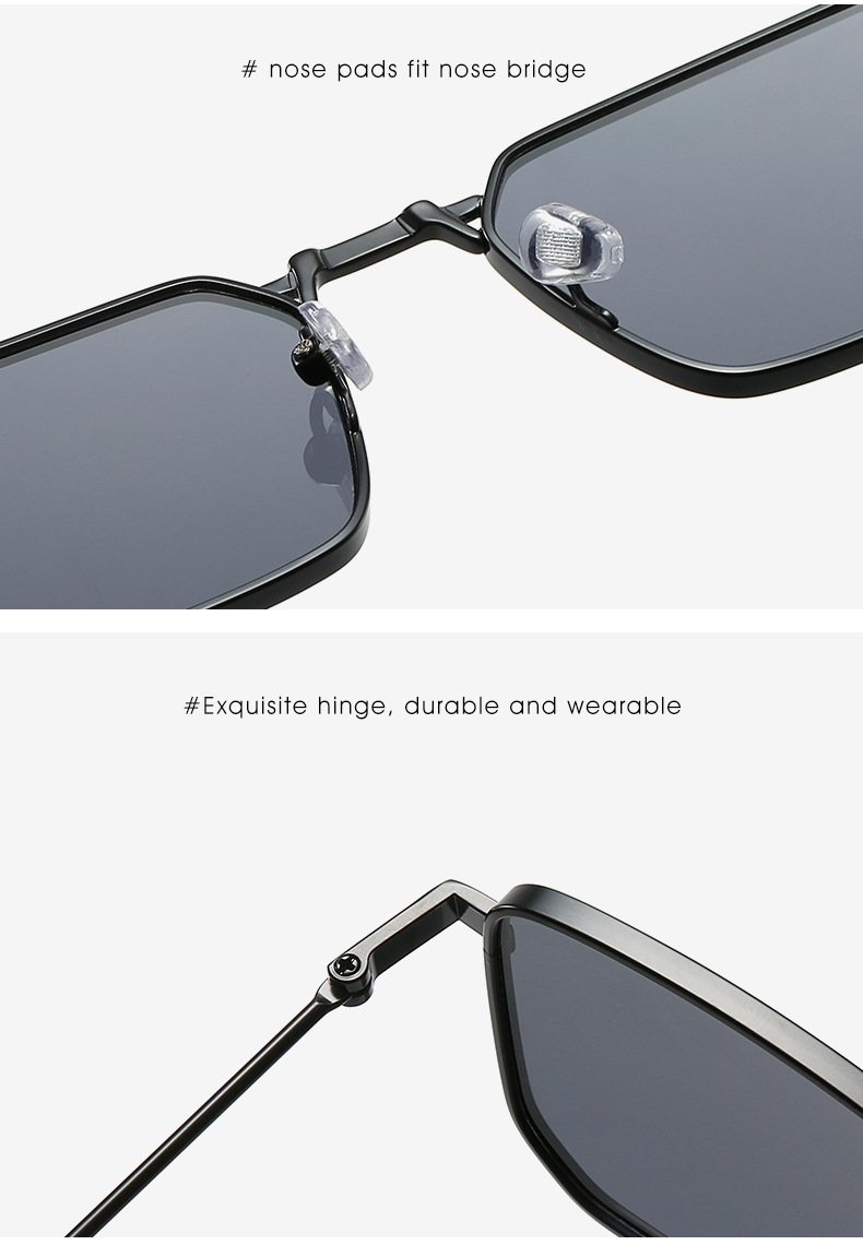 48g Weight Full Frame Glasses Structure Sunglasses Classification PC, UV400 Protection Lens Material Square Glasses Style Travel Occasion Solid Color Pattern All Seasons Season Unisex Gender Simple Style Style Black Color Simple Style Solid Color PC UV400 Protection Square Full Frame Women's Sunglasses 16