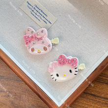 卡通软萌猫咪发夹甜美少女心刘海碎发侧边夹百搭学生发卡发饰批发