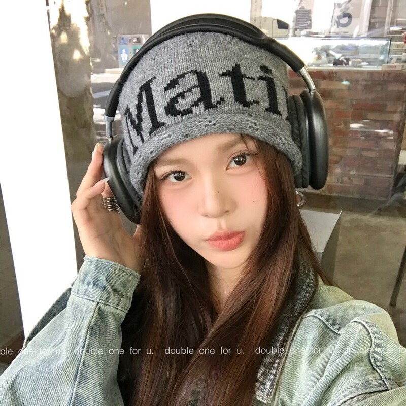 韩国小众针织帽女秋冬保暖冷帽包头时尚网红毛线帽街拍大头围|undefined