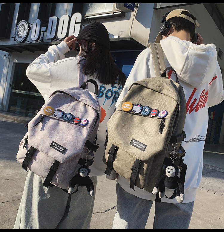 Korean Simple Large Capacity Casual Backpack display picture 35