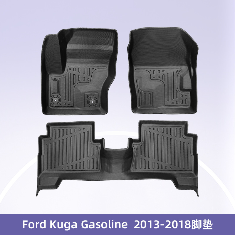 Europa para Ford Kuga 2013 - 2018 Combustible 3D todo el tiempo TPE cojín de piso para automóviles