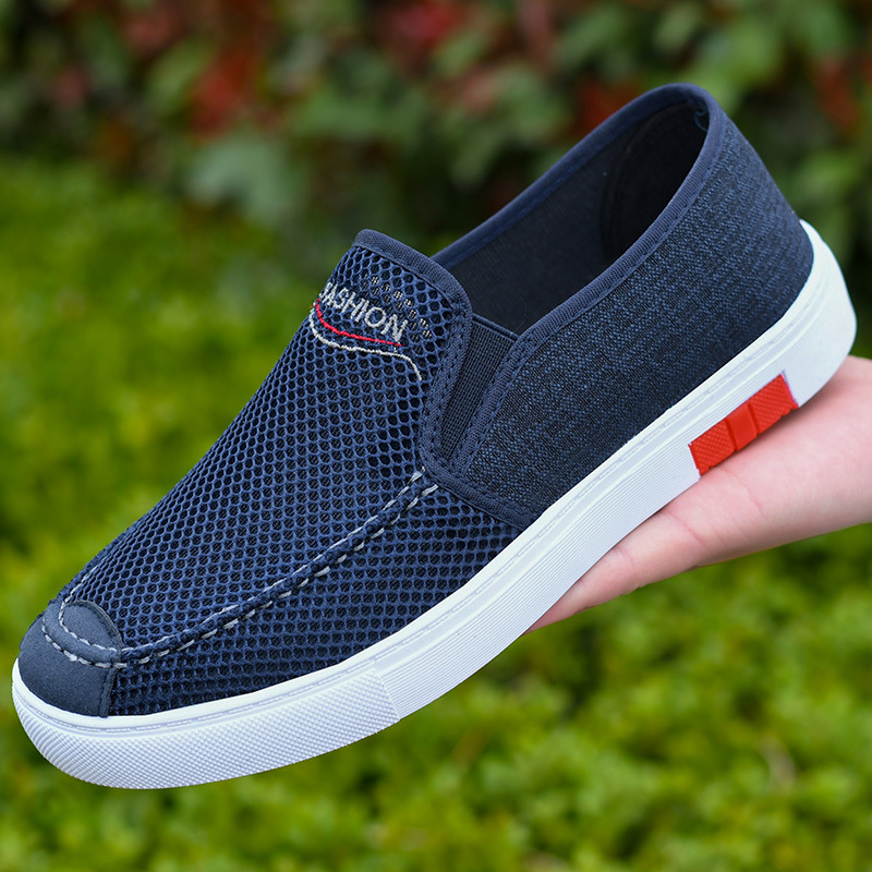 2022 new pattern summer Low Mesh shoes Lazy man A pedal ventilation comfortable light leisure time Men's Shoes Versatile Trend