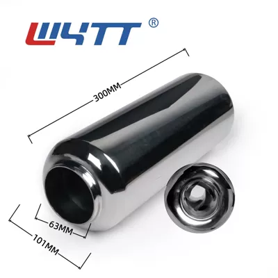 steel resonator exhaust pipe | Exhaust pipe - 03-1063s63-interface-300-long-solid-tornado