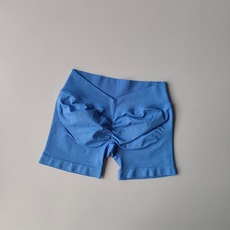 Amazon trasero V cintura alta elástica caderas abdominales sin costuras pantalones cortos panty sin costuras pantalones cortos mujeres image 12