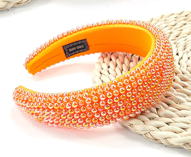 Full Beaded Wide-brimmed Headband display picture 9