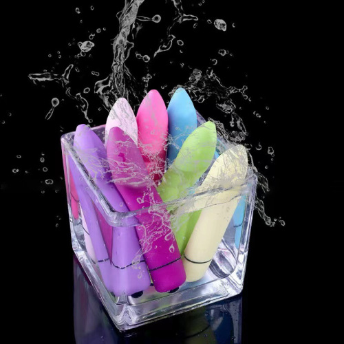 Single-frequency, ten-frequency round-head small bullet vibrator, mini-pointed-end erotic AV stick, adult sex toy manufacturer