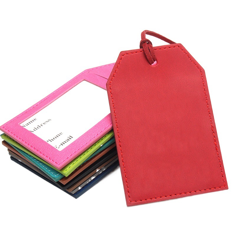 New plain luggage tag personalized travel anti-lost identification card set super-moving string creative LOGO advertising