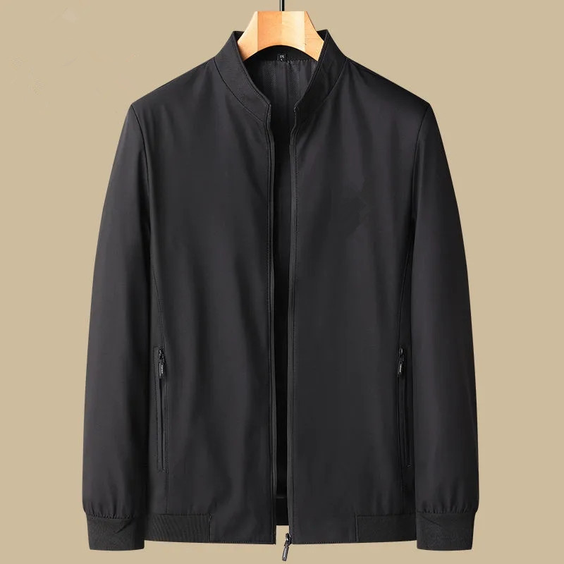 Factory Direct men's dad autumn jacket middle-aged spring and autumn men's thick 40-year-old 50 middle-aged and elderly casual jacket