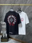 23SS новая весна и лето стиль Chrome Hearts вышивка массачусетс копыт короткий рукав Футболка подходит для мужчин и женщин