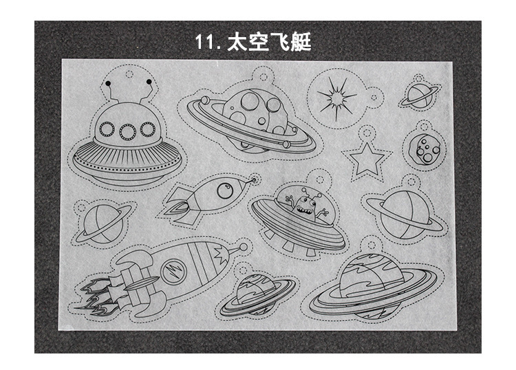 充填熱収縮シートshrinky dinks手作りDIY部品収縮シートスライス熱収縮シートクロスボーダー|undefined
