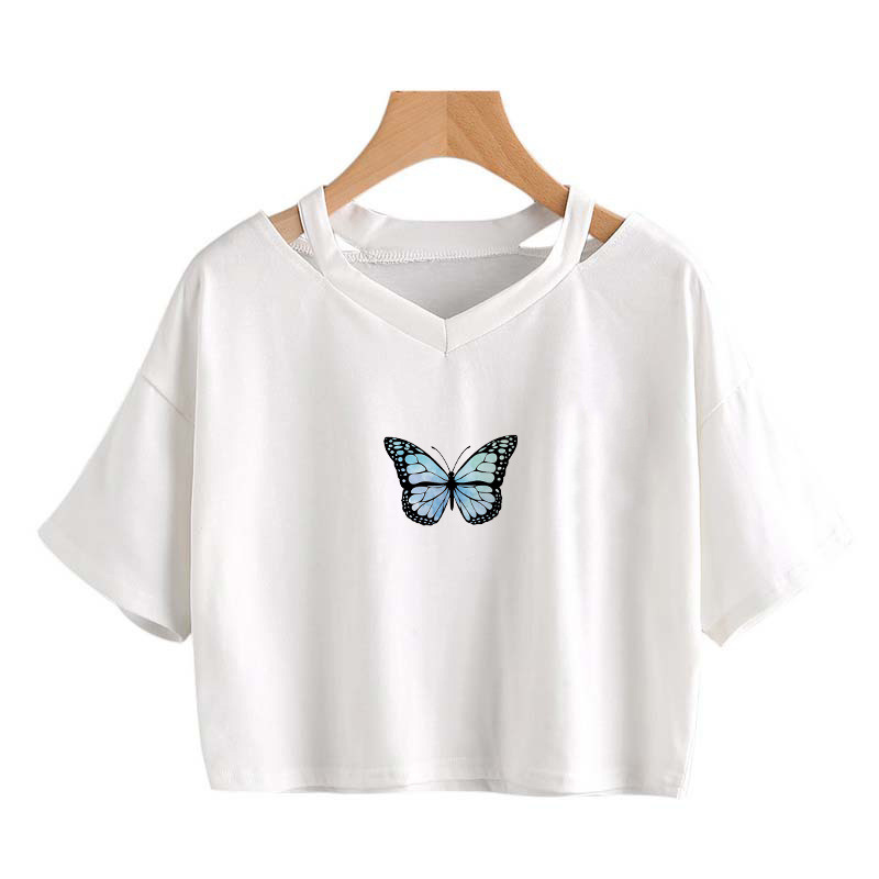 Butterfly Print Top - Image 1