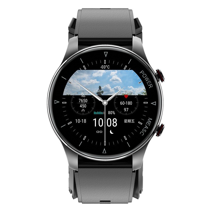 Reloj P50 con monitor de glucosa en sangre, presión arterial, monitorización del sueño, frecuencia cardíaca, oxígeno en sangre, podómetro, pulsera deportiva inteligente para la salud