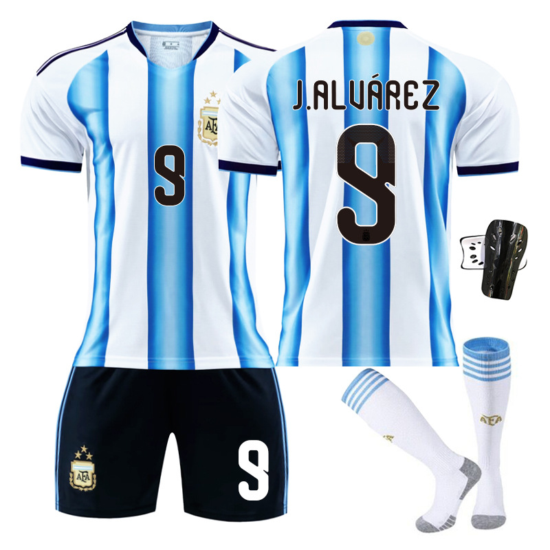 Copa del Mundo 2026 Argentina Camiseta de Fútbol en Casa No. 10 Camiseta de Messi 11 Di Maria 21 Dybala