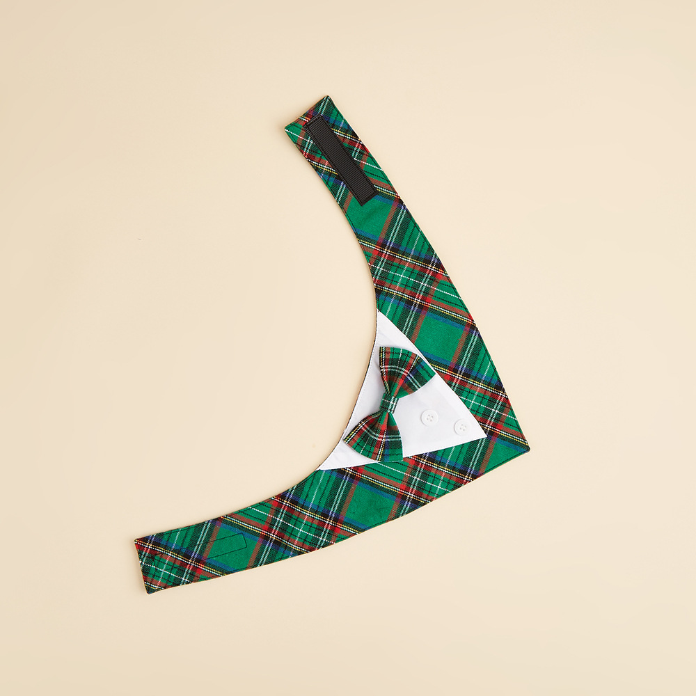 TANPOPO transfronterizo para Navidad cuadrada mascota corbata toalla triangular velcro toalla toalla de saliva para perros bufandas