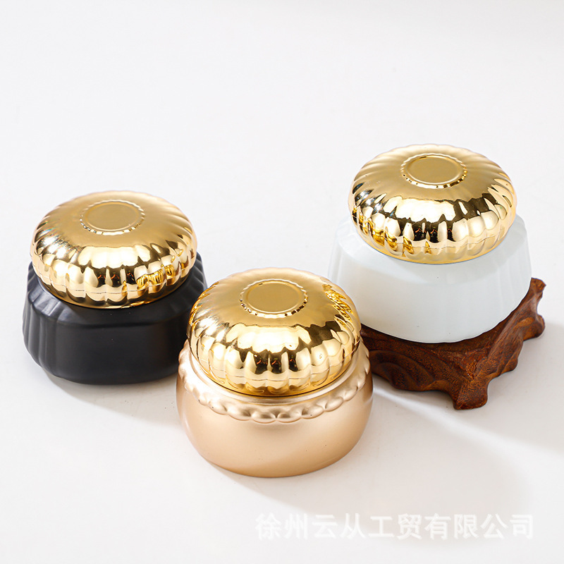 跨境中东热销100ml玻璃罐高端化妆品罐避光面霜瓶膏霜瓶香料罐子|undefined
