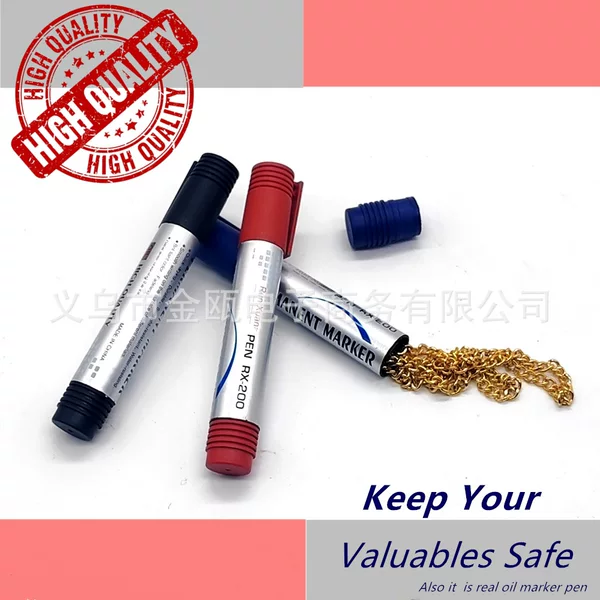 Fun Creative Gift Camouflage Marker Pen Oil Marker Pen Medicine Box Capsule Storage Container Private Money Hiding