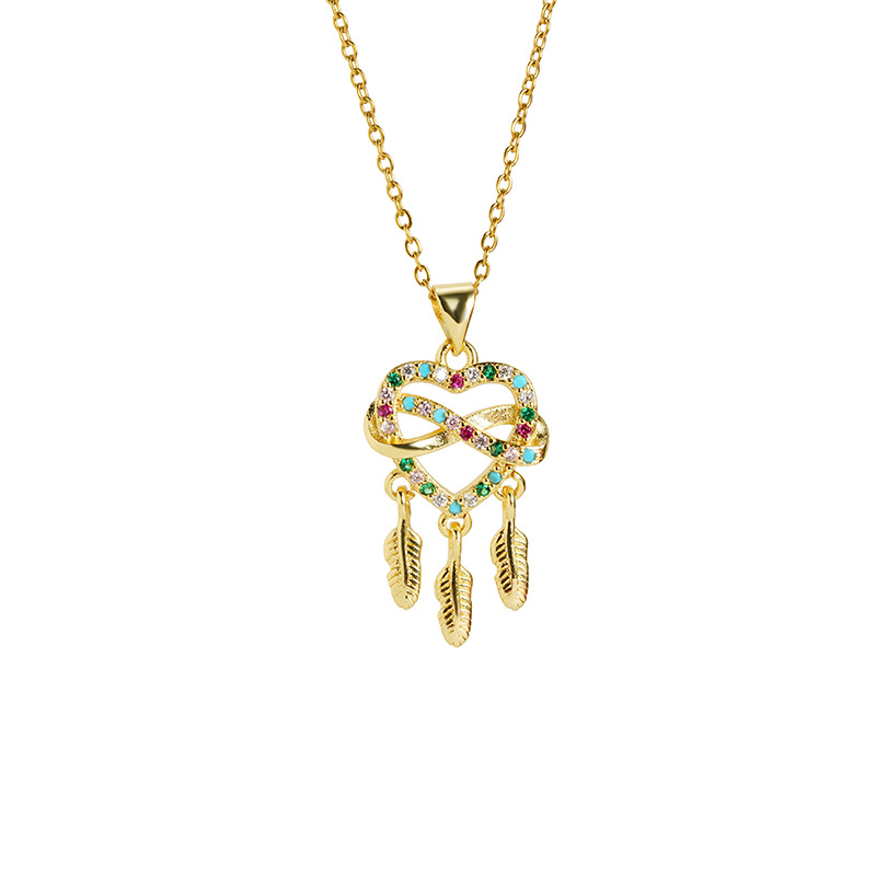 Nuevos productos Vietnam Shajin Collar Estilo de lujo ligero Amor borla Pendientes de plumas Diseño de moda femenina Sentido Joyería al por mayor