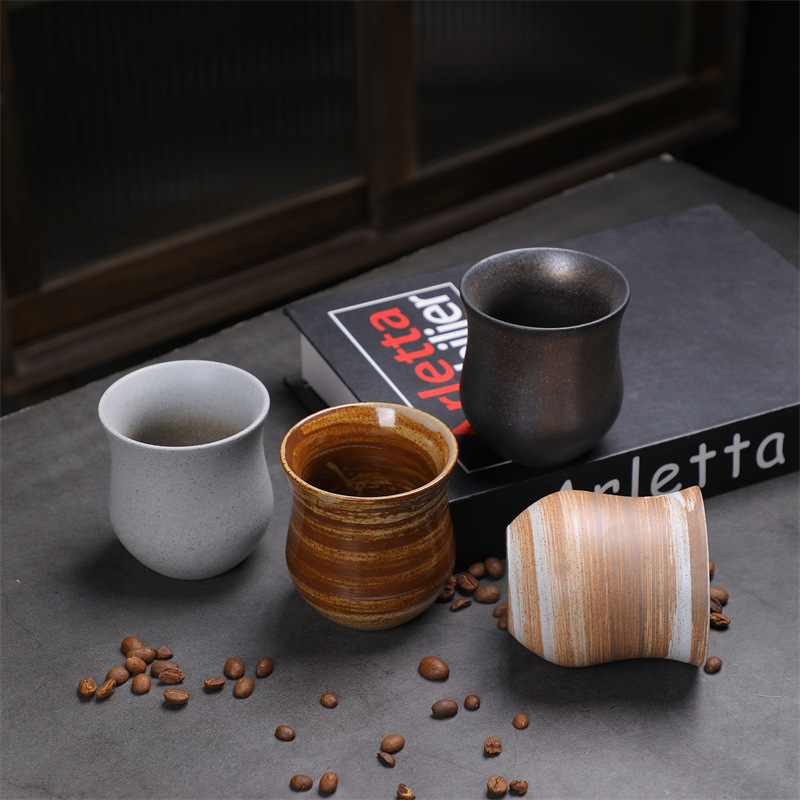 Top Quality Japanese-style Kiln-fired Afternoon Tea Espresso Creative Ceramic Cup, Supply, Rustic Vintage Cup_voghion.com
