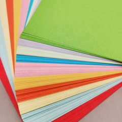 Children's colored paper, primary school handmade paper, square A4, thick hard cardstock, kindergarten cutting paper, colorful origami cranes paper folding