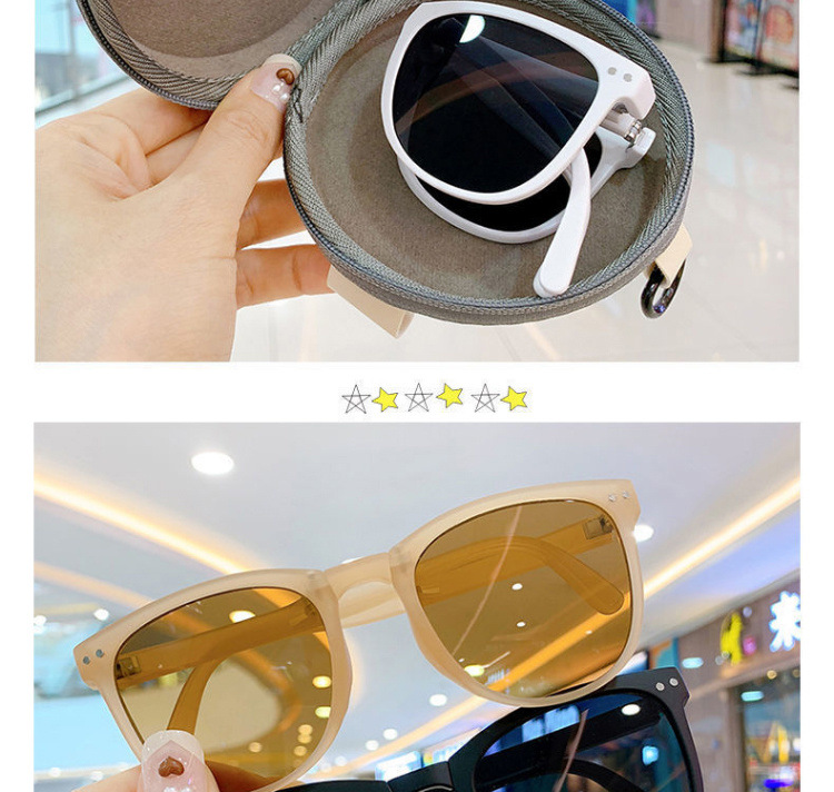 Ig Style Solid Color Pc Oval Frame Full Frame Kids Sunglasses display picture 5
