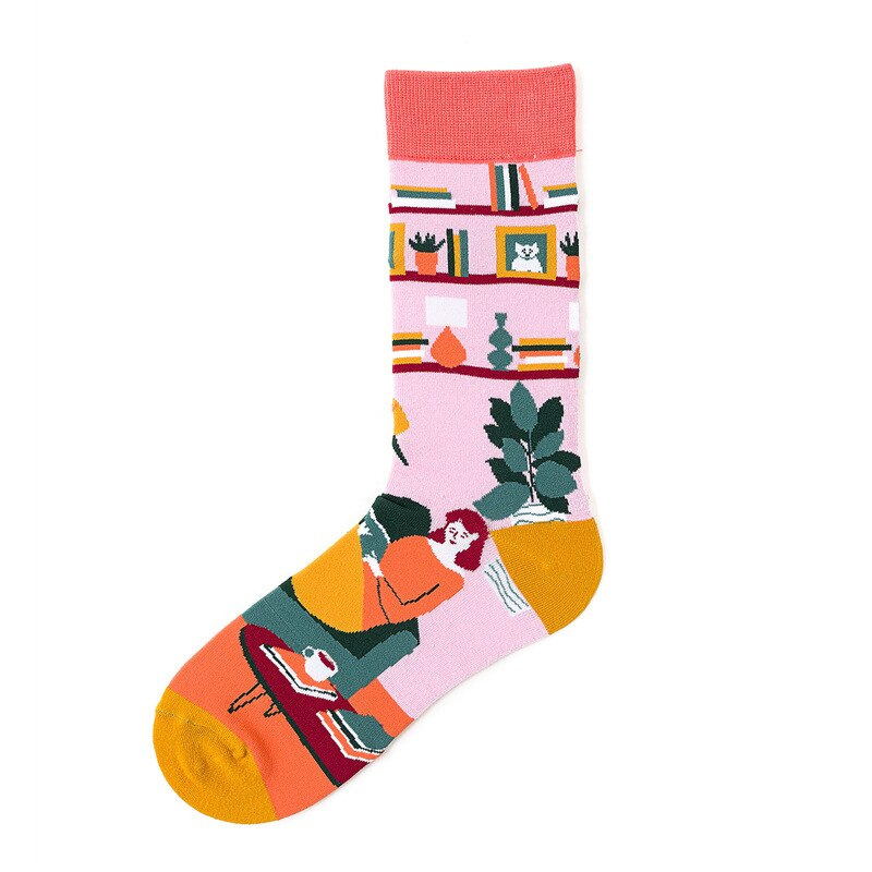 45g Weight Socks Classification Socks Lingerie Type Cotton (more than 50%) Fabric Type A Pair Quantity Casual, Daily Occasion Color Block Pattern All Seasons Season Unisex Gender Cute Style A Pair Cute Unisex Color Block Cotton (more Than 50%) Ankle Socks 8
