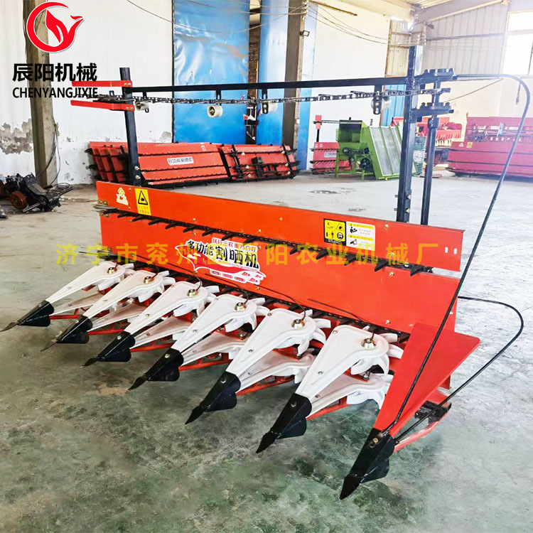 山东农用秸秆收割机四轮车前置多功能收割机高梁大豆收割机