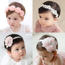 韓版兒童發帶發飾 嬰兒發箍蕾絲蝴蝶結女童發飾頭帶潮童