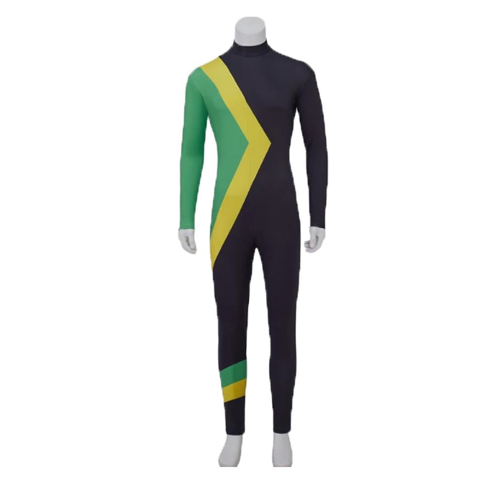 Cool Runnings cosplay Jamaica sled team skin clothing tights skating tights
