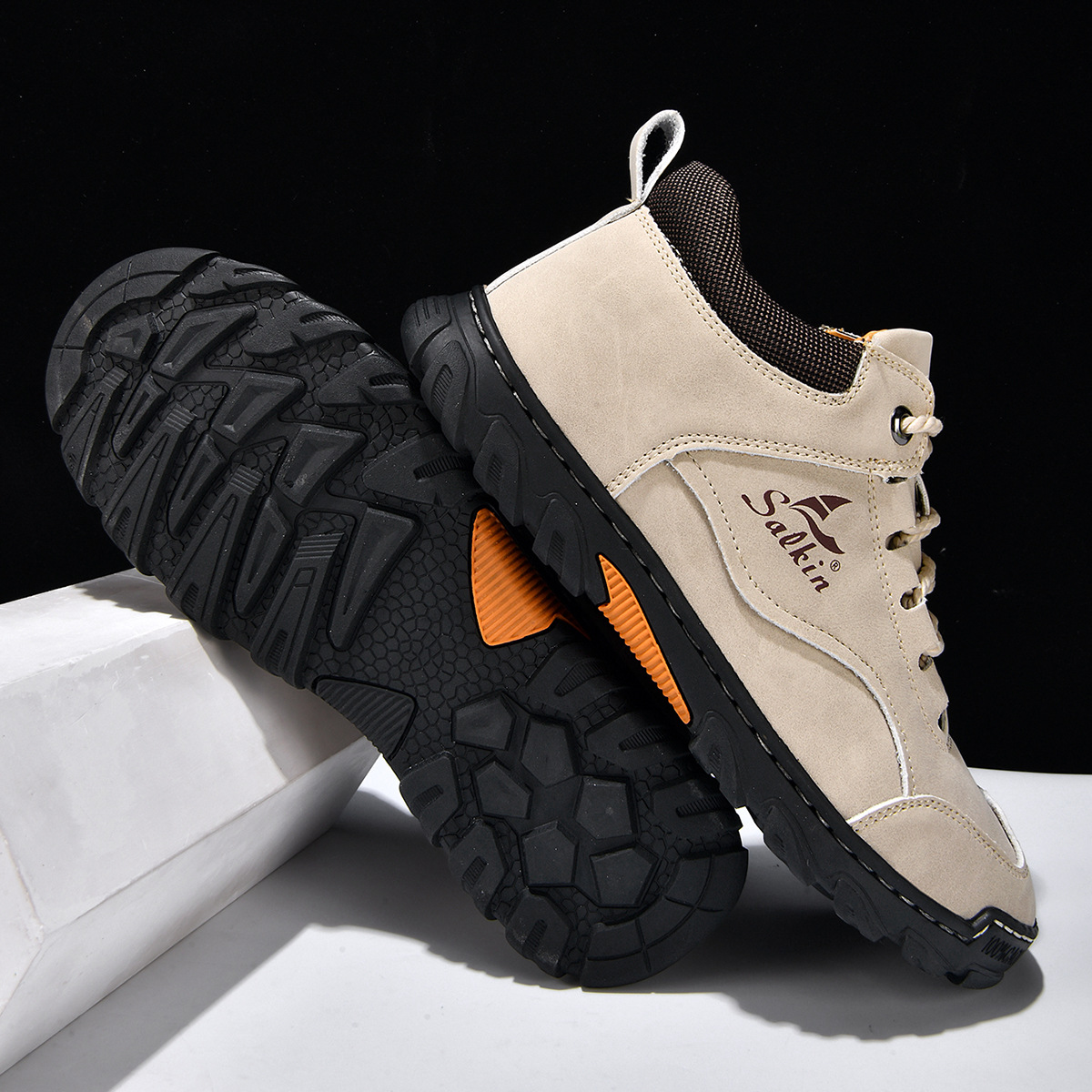 Men's Plus Size Pu Leather Casual Ankle Boots With Lace-up Design_voghion.com
