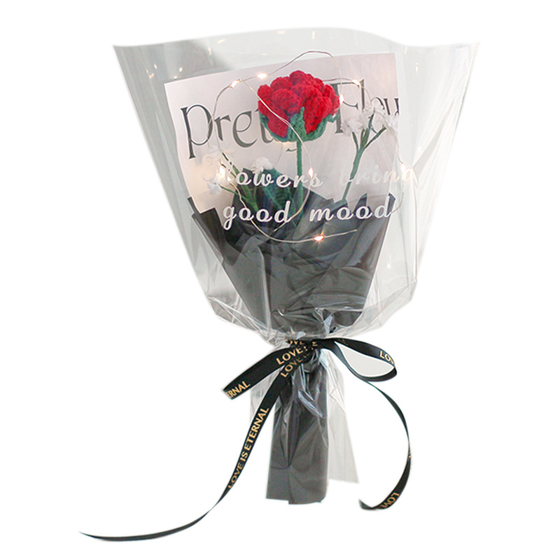 Ramo Tejido a Mano de Simulación, Empaque Elegante, Regalo Festivo, al por Mayor