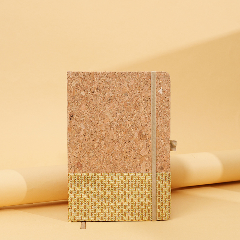 Transfronterizo A5 tejido empalme correa cuaderno personalizado cuaderno de negocios cuaderno creativo papelería mayorista