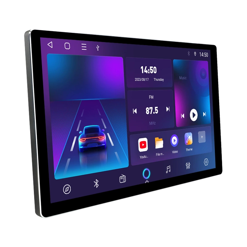 Специальный для зарубежных рынков 13" 4G беспроводной CarPlay большой экран автомобильный навигатор Android, универсальный автомобильный навигационный блок