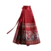 Red horse noodle skirt