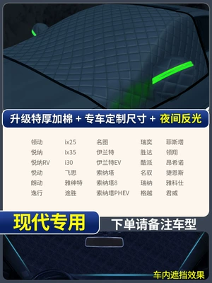 Car Cover, Snow Shield, Frost: Car snow shield - special-for-modern-extra-thick-3-window-cover
