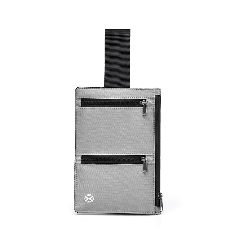 Ручной кошелёк для паспорта, ультратонкий анти‑вор с RFID, 18,5×12,5×0,5 см