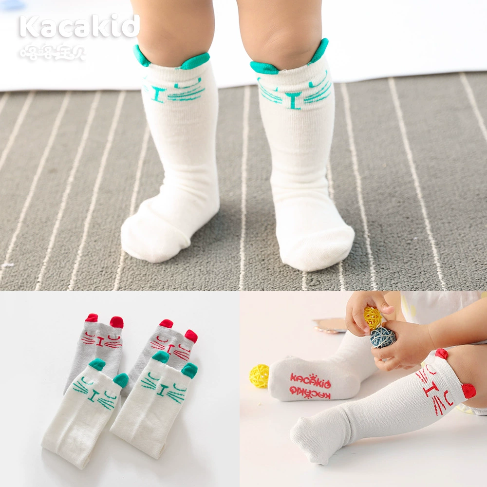 Симпатичные Мультяшные носки средней длины оптом Kacakid весенне-осенние детские носки для мальчиков и девочек, детские хлопковые носки, детские носки