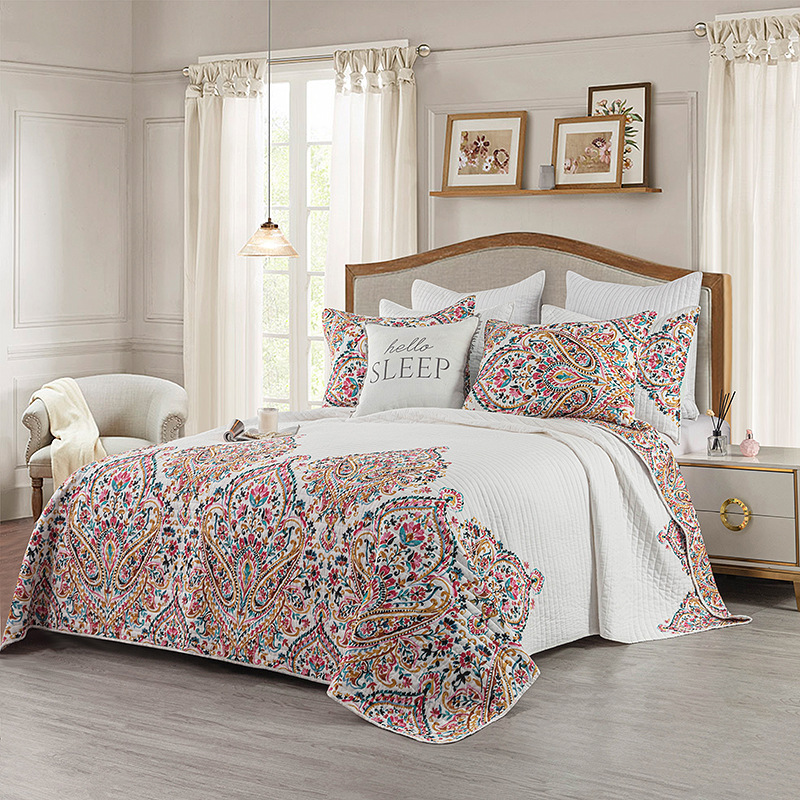 Four-Season Universal Bed Sheet and Pillowcase Set 2026 New Model All-Cotton Bed Cover Three-Piece Set Pure Cotton Four-Piece Bedding Set