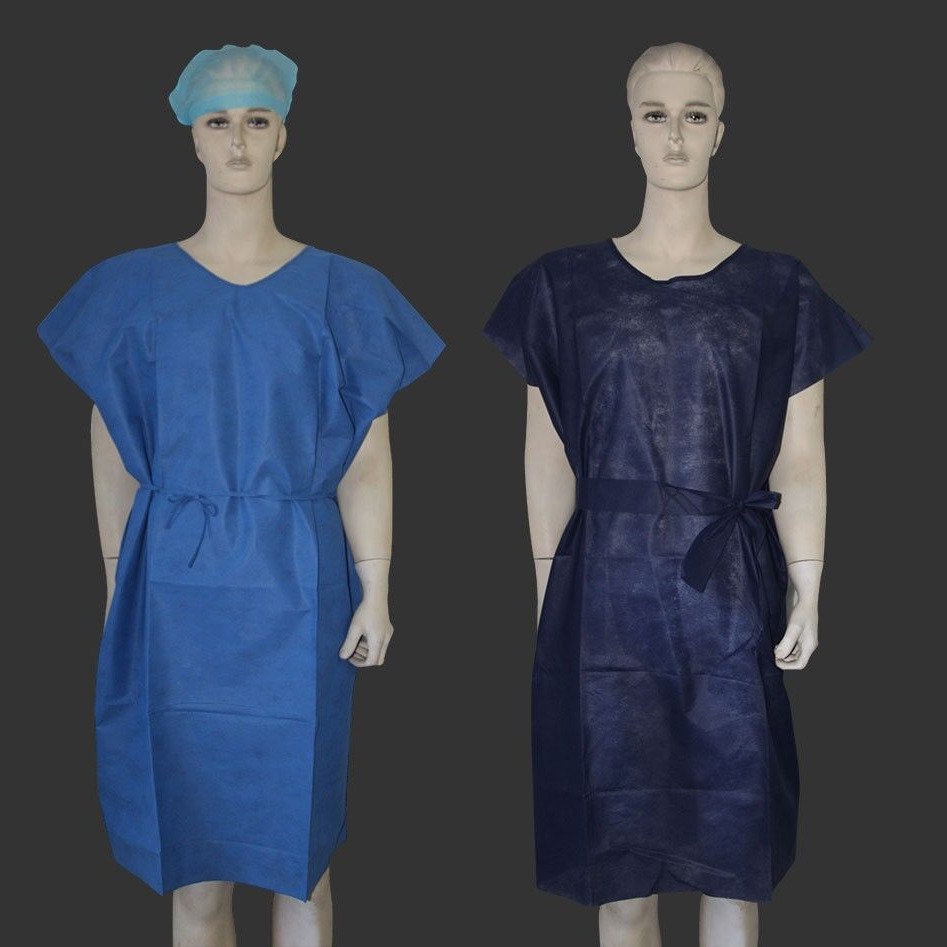 一次性无纺布盥洗服SMS病人服连体病号服洗手衣COMSAL