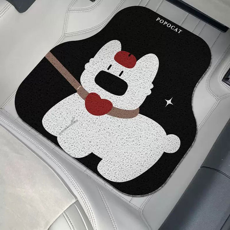Dropshipping Cartoon Cute Simple Silk Loop Car Floor Mat, Mud-Resistant, Stain-Resistant, Durable, Easy to Clean